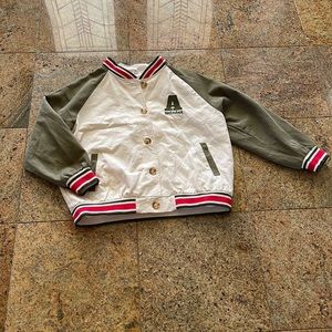 NWOT Jacket Cream and Army Green